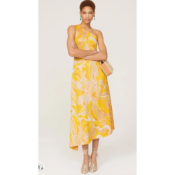 Alexis Lef Dress in Yellow Floral  Size S - Picture 1 of 12